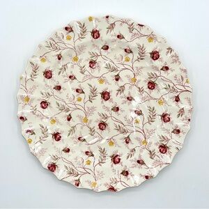 Spode Rosebud Chintz Floral Rose Ceramic Dinner Plate